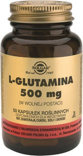 L-Glutamina en forma libre 500 mg 50 cápsulas SOLGAR